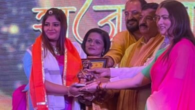 नेहा श्री राजस्थानी सिनेमा महोत्सव में महाराणा प्रताप मेवाड़ सम्मान से सम्मानित